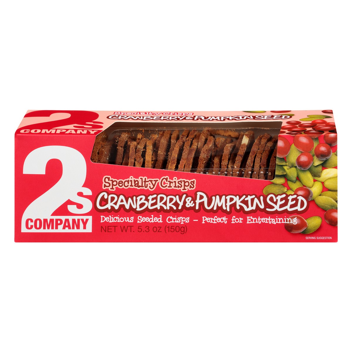 slide 1 of 13, 2S Company Cranberry/Pumpkin Cracker, 5.3 oz