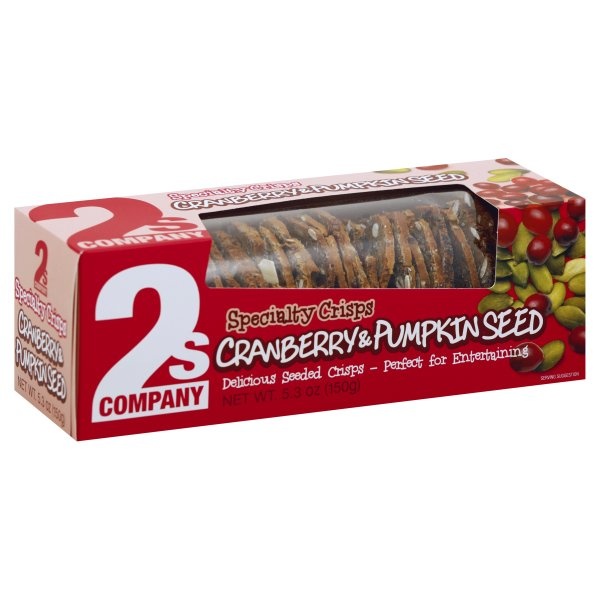 slide 1 of 1, 2s Company Cranberry And Pumpkin Seed Specialty Crisp, 5.3 oz