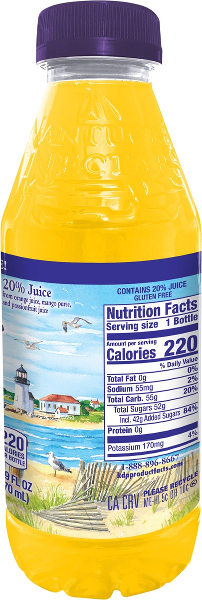 slide 6 of 7, Nantucket Nectars Orange Mango, 15.9 fl oz bottle, 15.9 fl oz