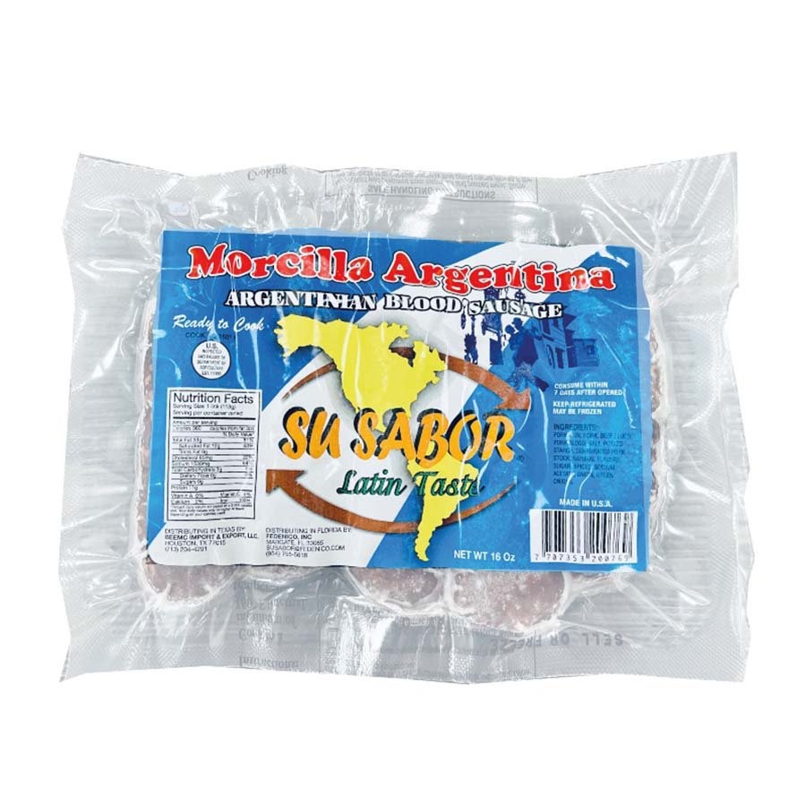 slide 1 of 1, Su Sabor Morcilla Sausage Argentino, 16 oz