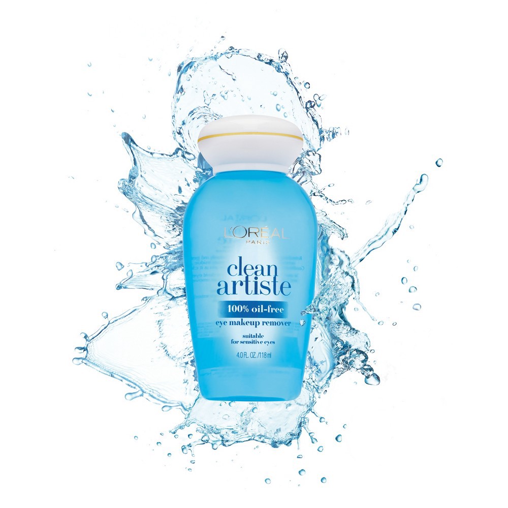 slide 2 of 3, L'Oréal L'Oreal Paris Clean Artiste Oil-Free Eye Makeup Remover 4 fl oz, 4 fl oz