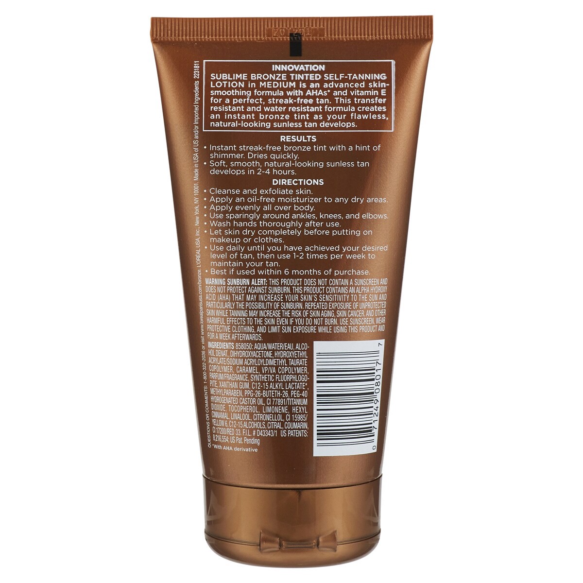 slide 2 of 2, L'Oréal L'Oreal Paris Sublime Bronze Tinted Self-Tanning Lotion - 5 fl oz, 5 oz