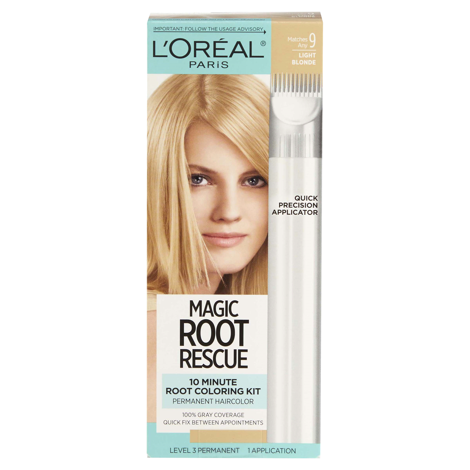 slide 1 of 3, L'Oréal Root Rescue Root Coloring Kit Light Blonde 9 - Each, 1 ct