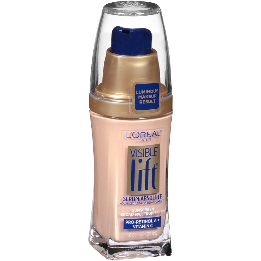 slide 4 of 7, L'Oréal L'Oreal Paris Visible Lift Serum Absolute Age-Reversing Lightweight Foundation Makeup with SPF 17 - 146 Nude Beige - 1 fl oz, 1 fl oz