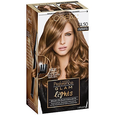 slide 1 of 1, L'Oréal Paris Preference Glam Lights Hair Color - Medium Brown/Dark Brown, 1 ct