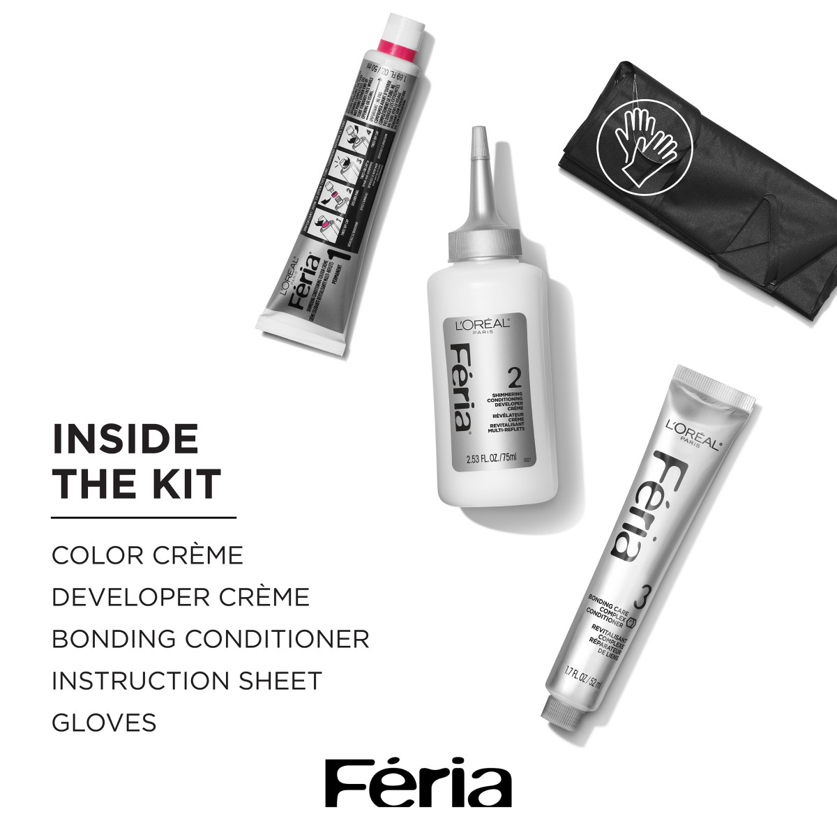 slide 4 of 7, L'Oréal Feria Smokey Pastels Hair Color - P2 Smokey Pink, 1 ct