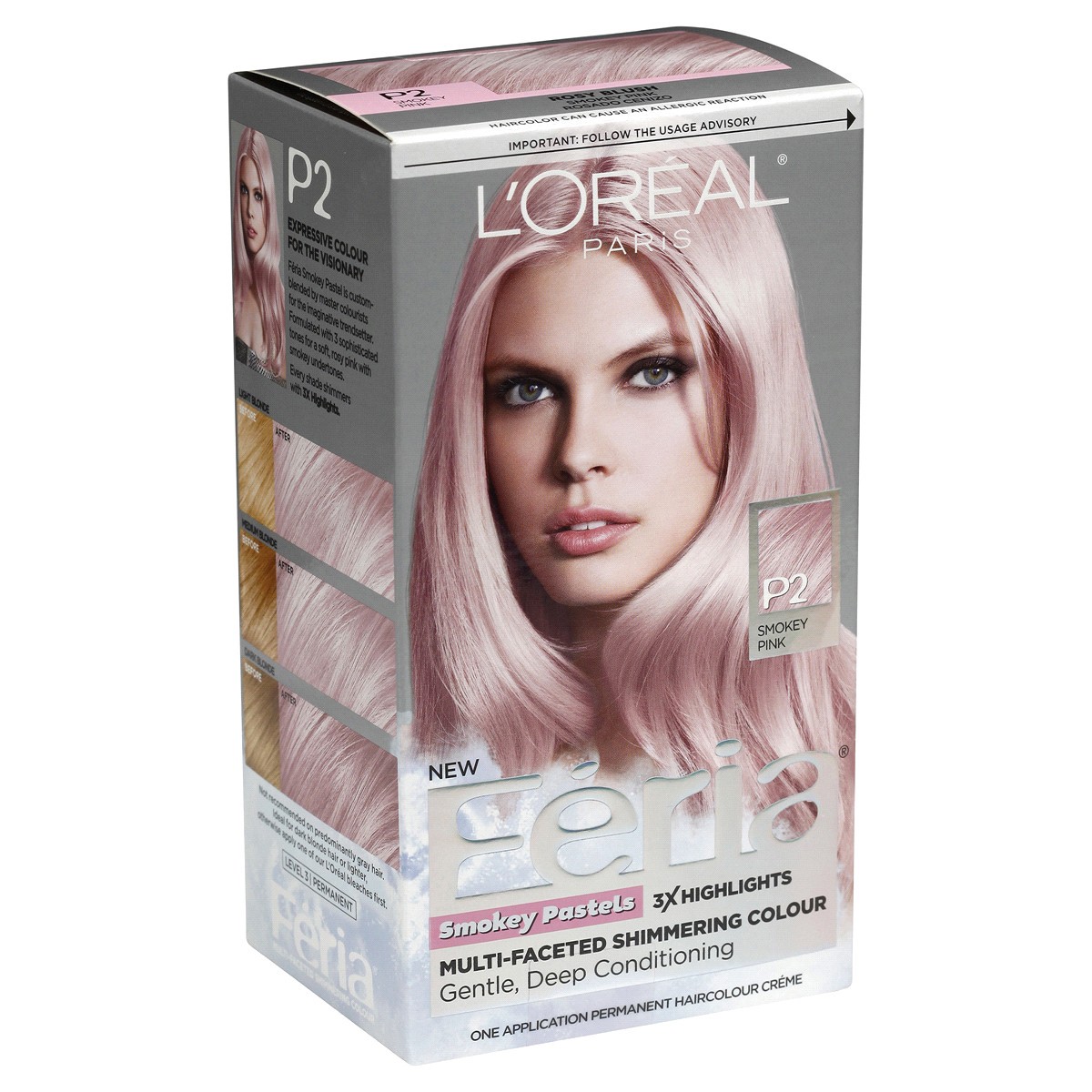 slide 19 of 29, L'Oréal Feria Smokey Pastels Hair Color - P2 Smokey Pink, 1 ct