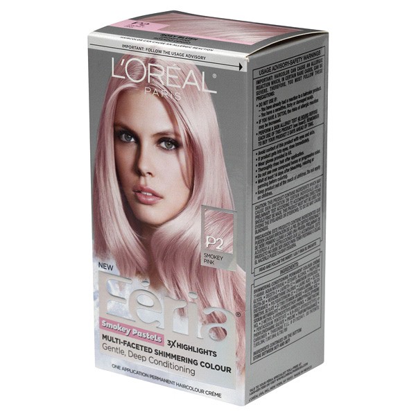 slide 12 of 29, L'Oréal Feria Smokey Pastels Hair Color - P2 Smokey Pink, 1 ct
