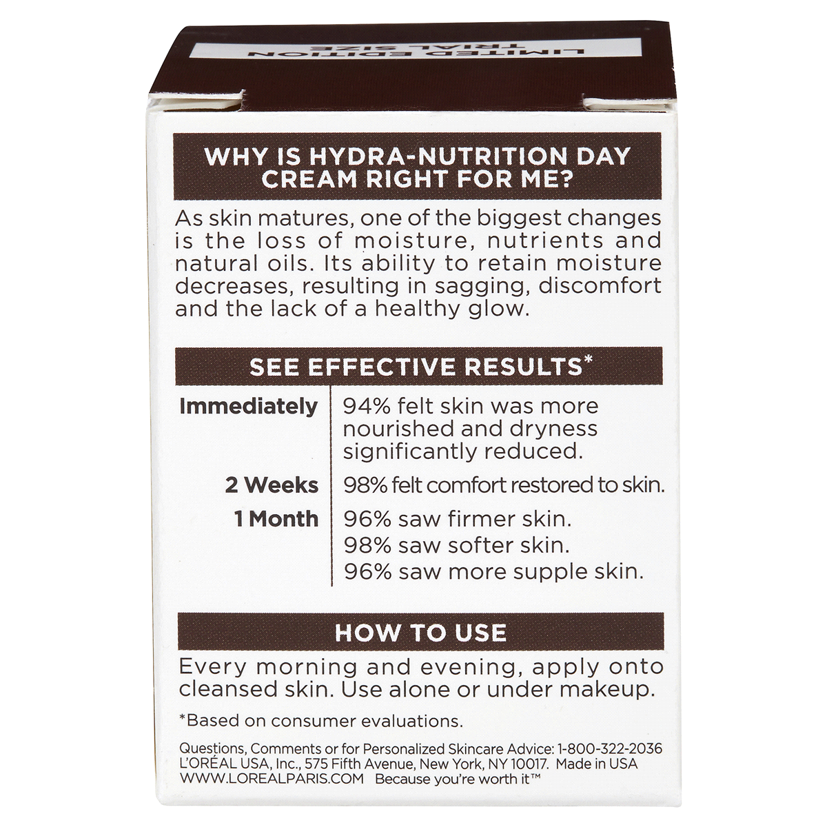 slide 2 of 2, L'Oréal daynight age perfect hydranutrition cream 05 oz, 0.5 oz