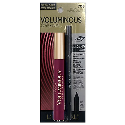 slide 1 of 1, L'Oréal Voluminous Mascara + Liner, 1 ct