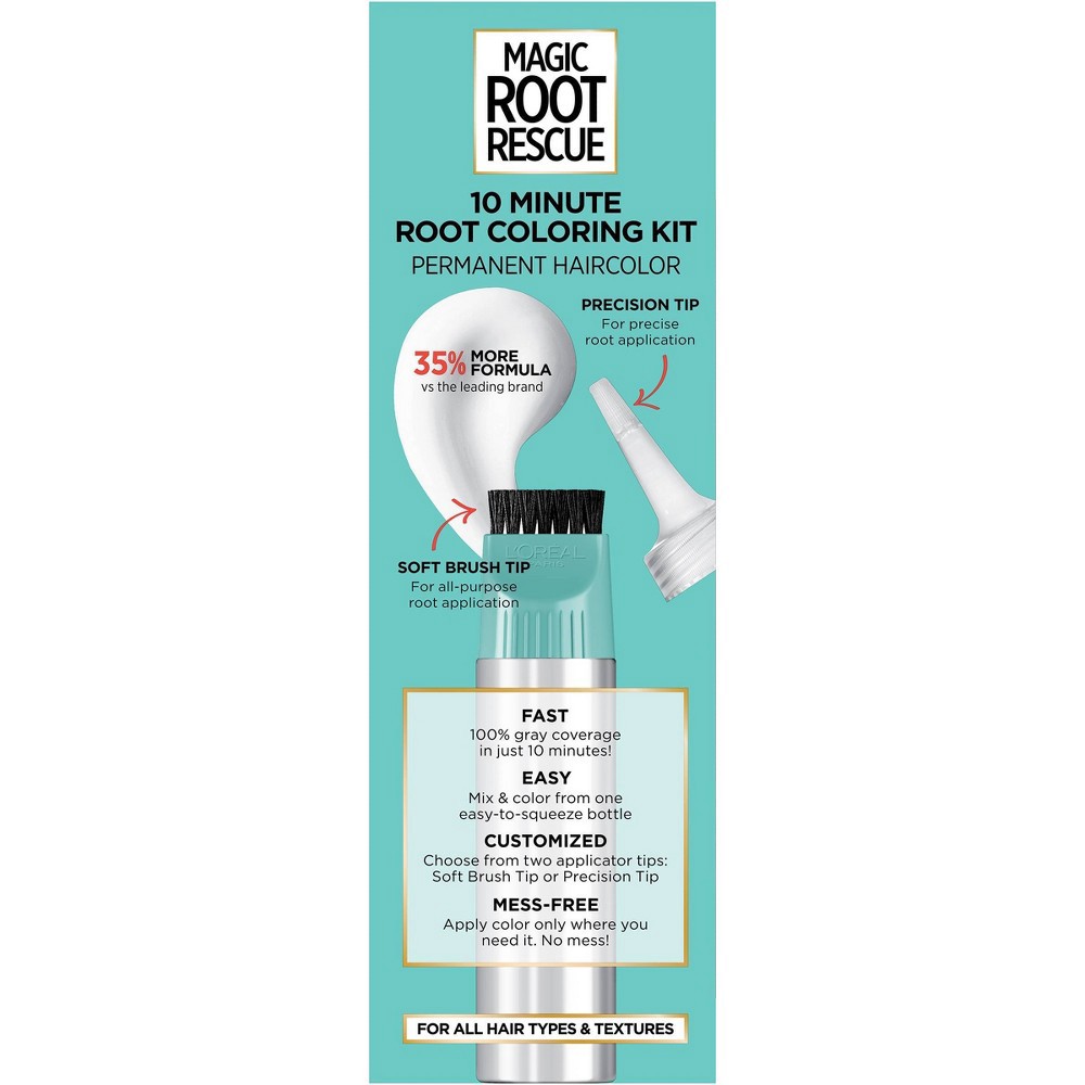 slide 3 of 9, L'Oréal Magic Root Rescue Black Hair Touch-Up, 1 ct