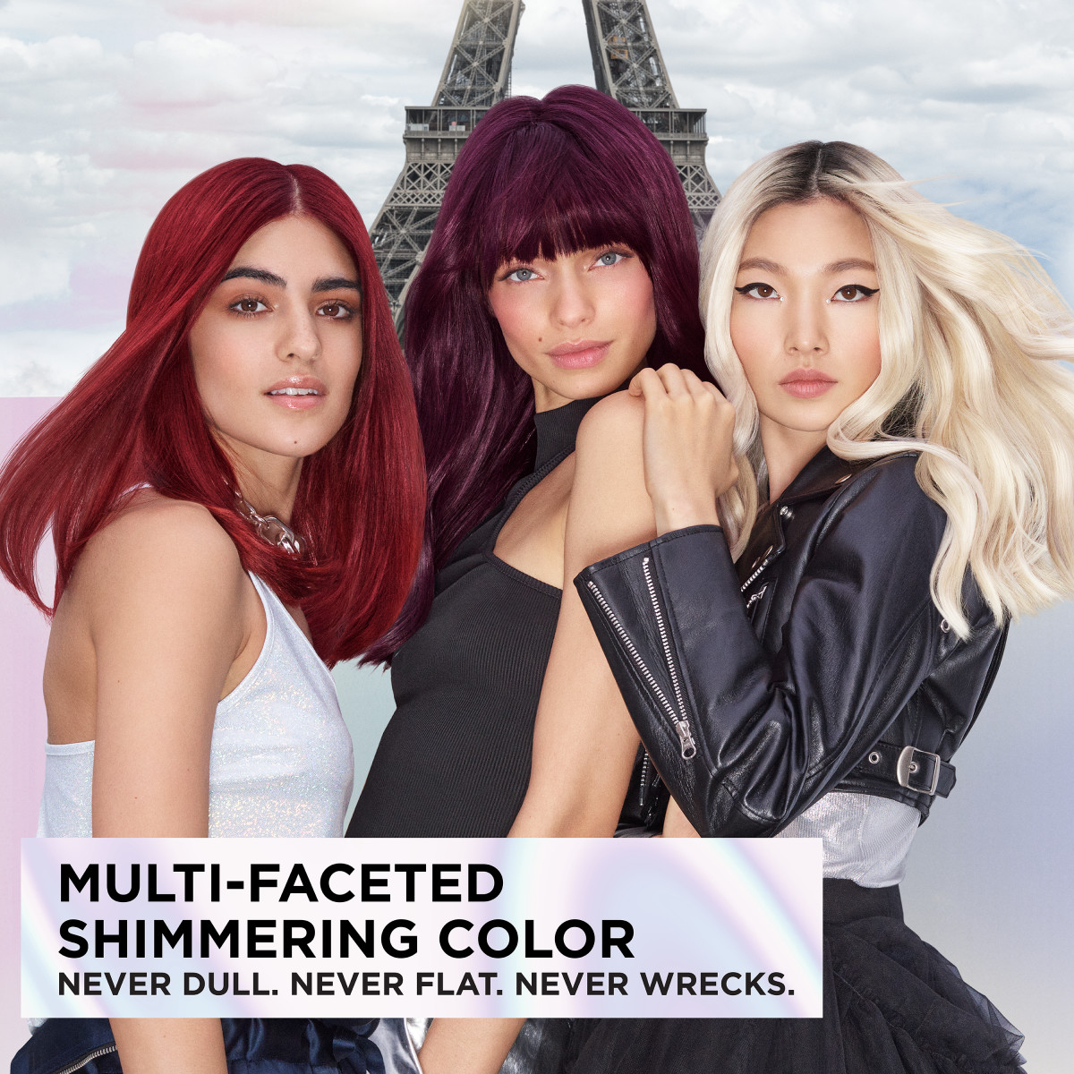 slide 2 of 7, L'Oréal Feria Permanent Hair Color Gel - Cool Amethyst, 1 ct