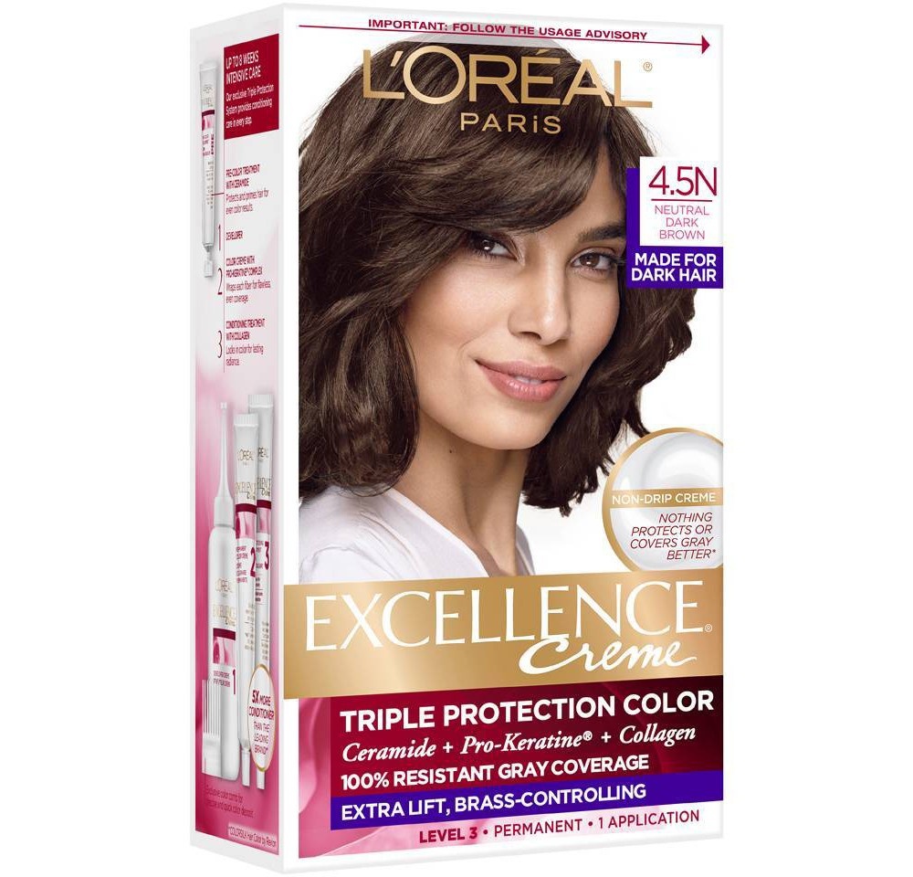slide 2 of 4, L'Oreal Paris Excellence Creme Permanent Triple Protection Hair Color, 1 ct