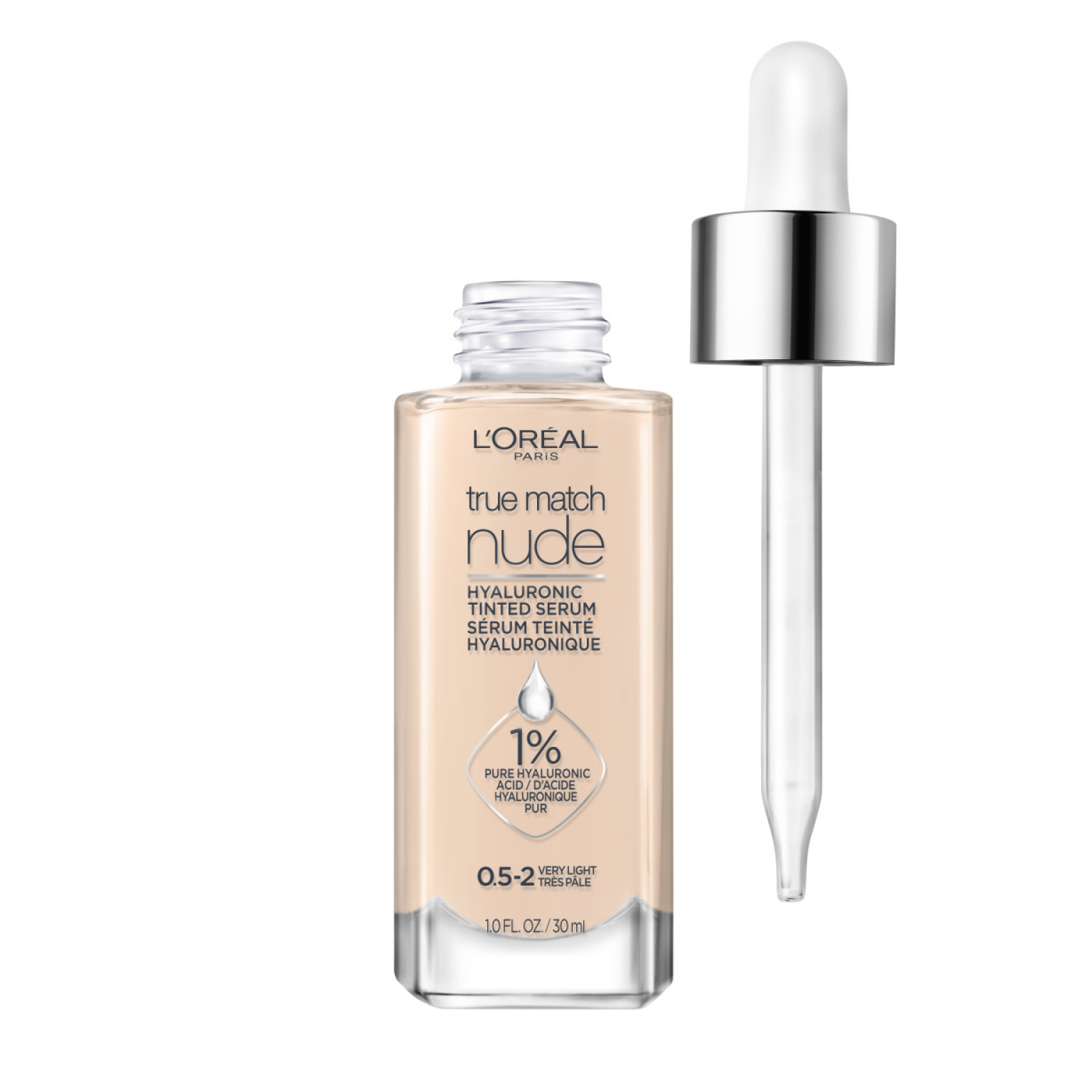 slide 1 of 8, L'Oréal L'Oreal Paris Nude True Match Tinted Serum, 1 fl oz