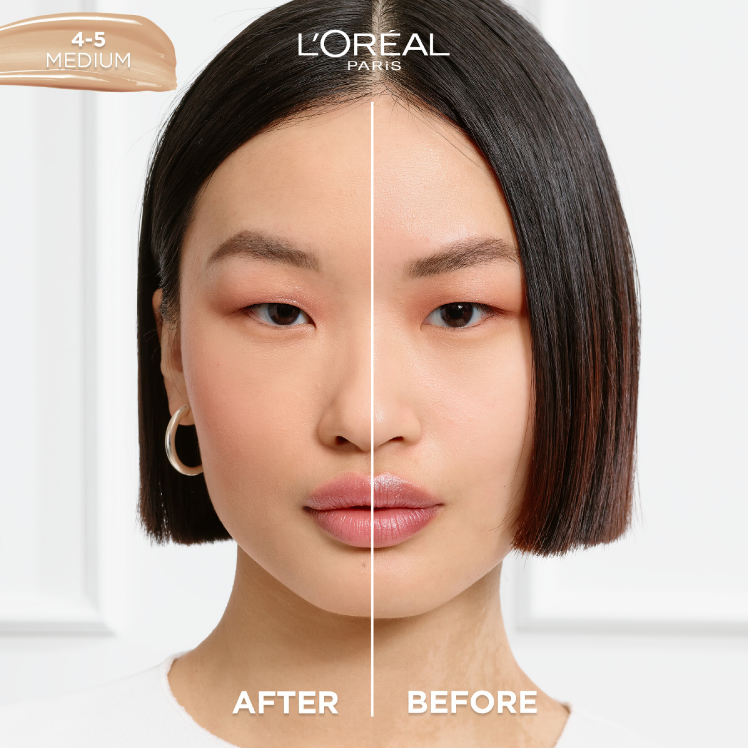 slide 6 of 8, L'Oréal L'Oreal Paris True Match Nude Hyaluronic Tinted Serum Hydrates All-In-1, Medium 4-5, 1 fl oz