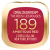 slide 14 of 29, L'Oréal Ambitious Red 189 Lipstick 0.13 oz, 0.13 oz