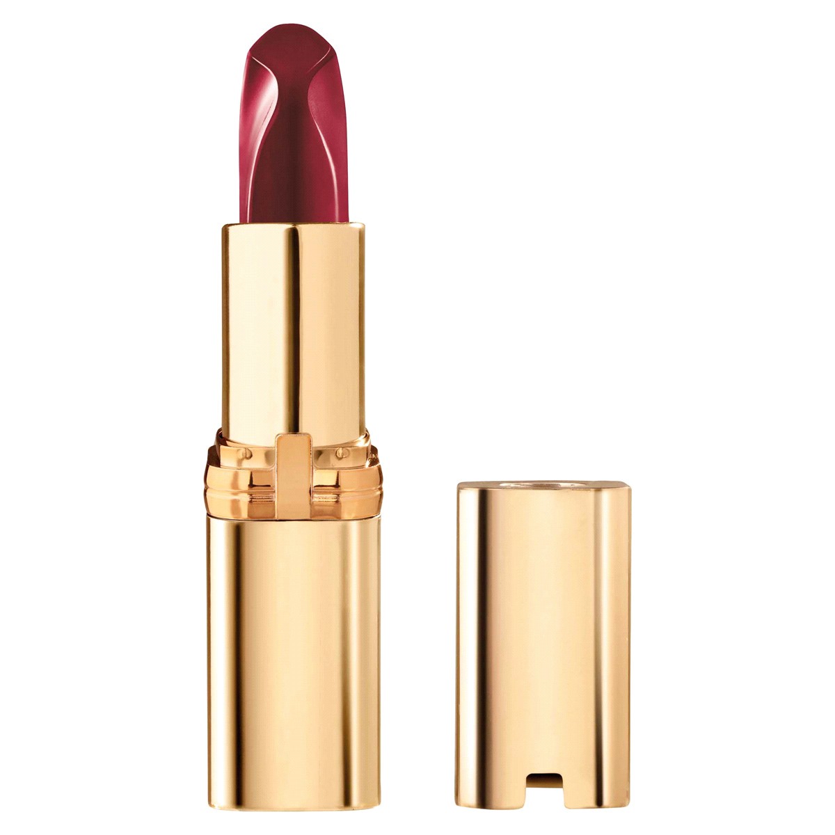 slide 1 of 5, L'Oréal L'Oreal Paris Colour Riche reds of worth satin lipstick with intense color, Hopeful Red, 0.13 oz