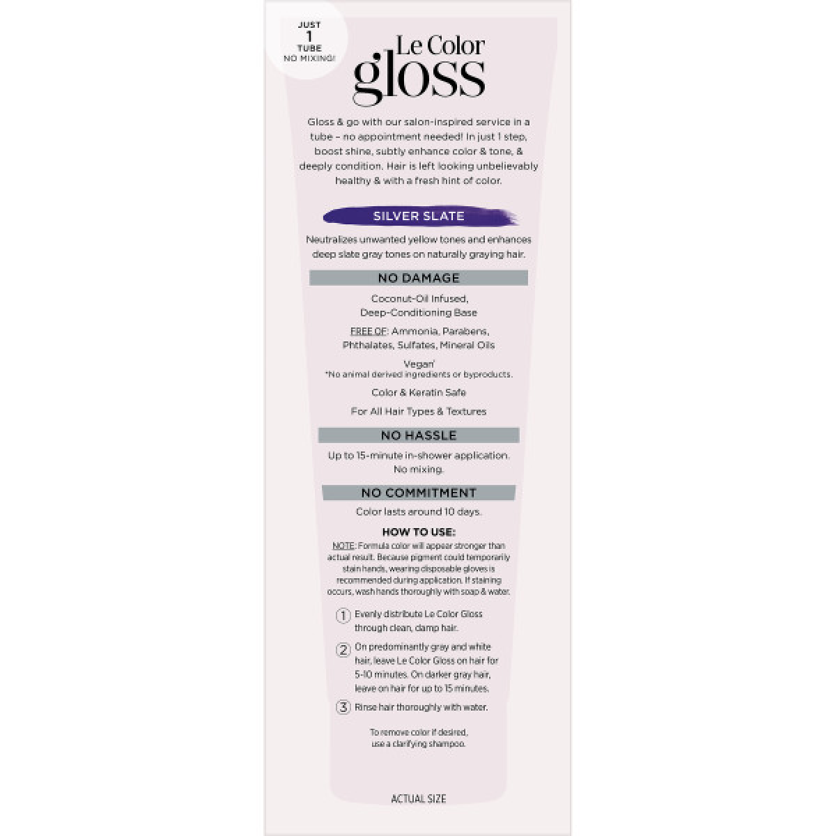 slide 2 of 2, L'Oréal Le Color Gloss Silver Slate One Step Toning Gloss 4.0 fl oz, 4 fl oz