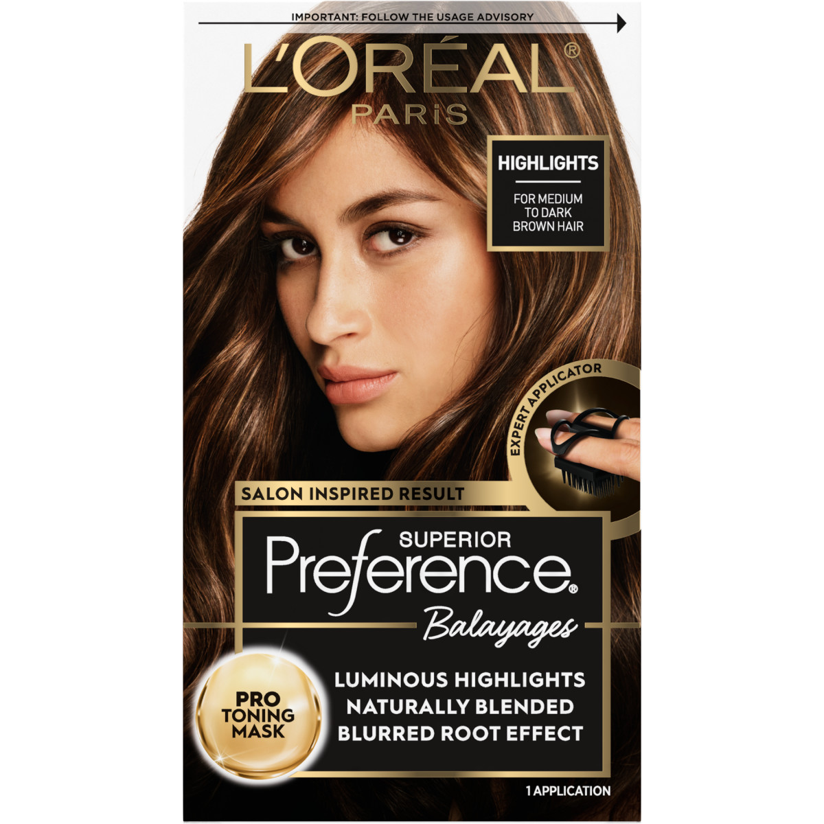 slide 1 of 5, L'Oréal Bayalages Highlights Permanent Haircolor for Medium Brown to Dark Brown Hair 1 ea, 1 ct