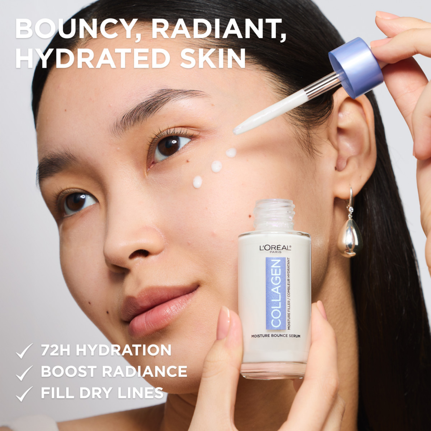 slide 4 of 6, L'OREAL Collagen Moisture Bounce Serum, 1 ct