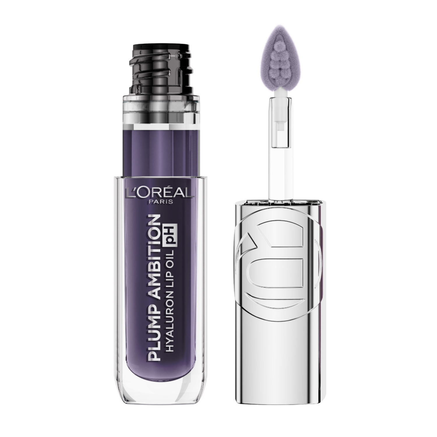 slide 1 of 5, L'Oréal Plump Ambition pH Berry Noir 090 Hyaluron Lip Oil 0.16 fl oz, 0.16 fl oz