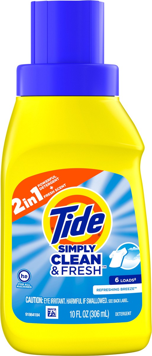 slide 4 of 4, Tide Liquid Simple Clean Fresh Breeze, 10 oz