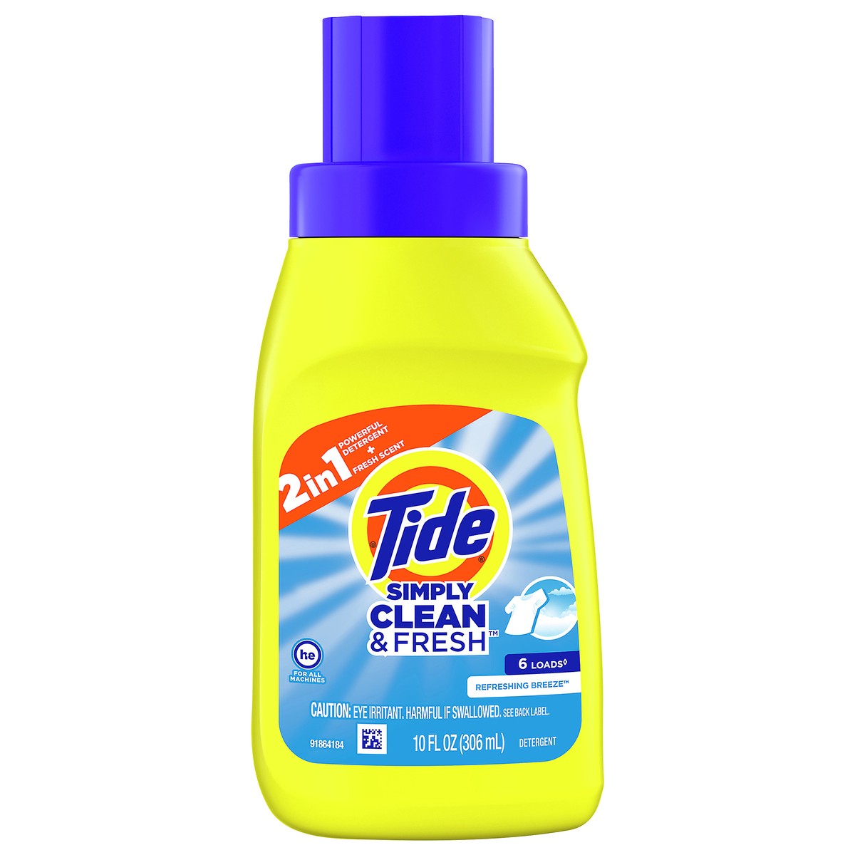 slide 1 of 4, Tide Liquid Simple Clean Fresh Breeze, 10 oz