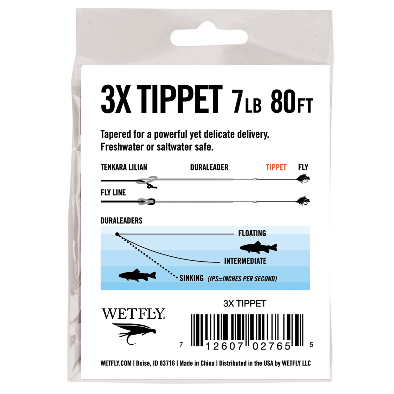 slide 2 of 2, WETFLY 3X Tippet, 1 ct