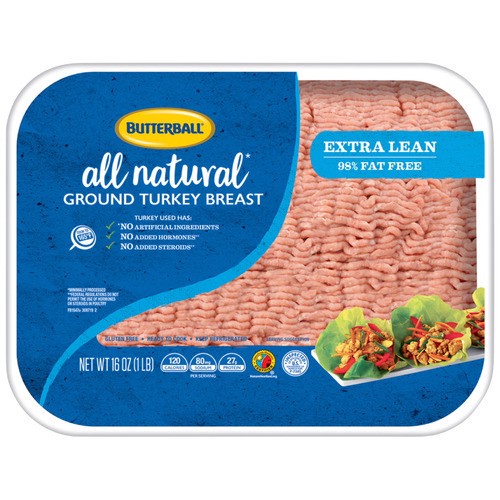 slide 1 of 1, Butterball® lean ground turkey breast, 98%, 16 oz