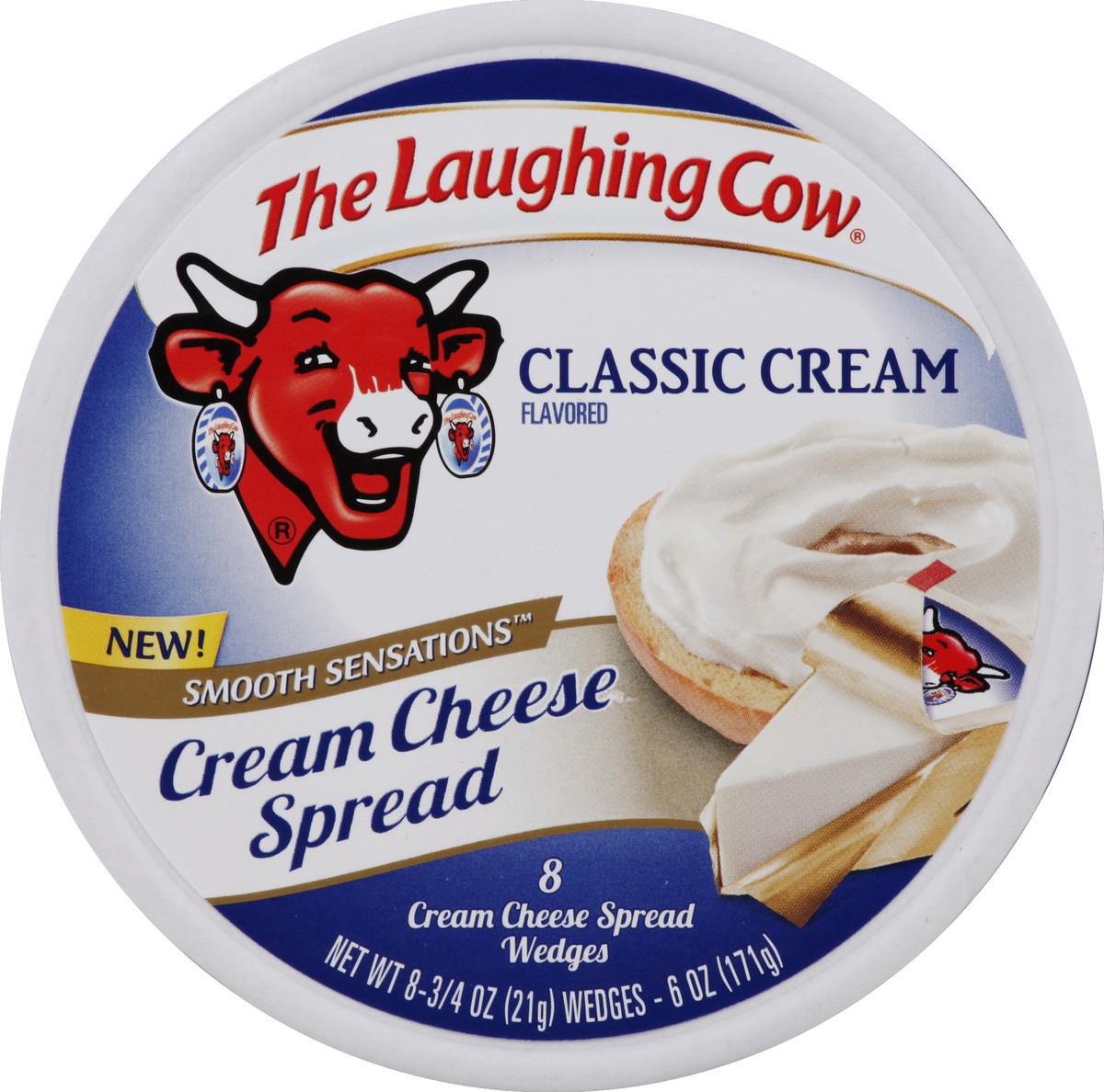 slide 3 of 4, The Laughing Cow Cream Cheese Spread 8 ea, 8 ct