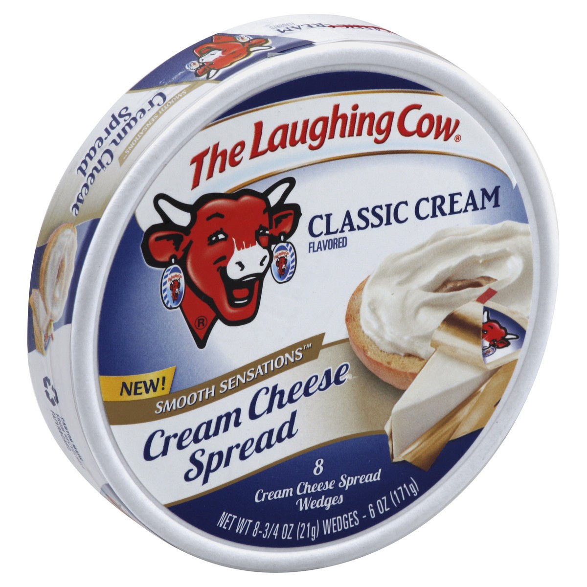 slide 4 of 4, The Laughing Cow Cream Cheese Spread 8 ea, 8 ct