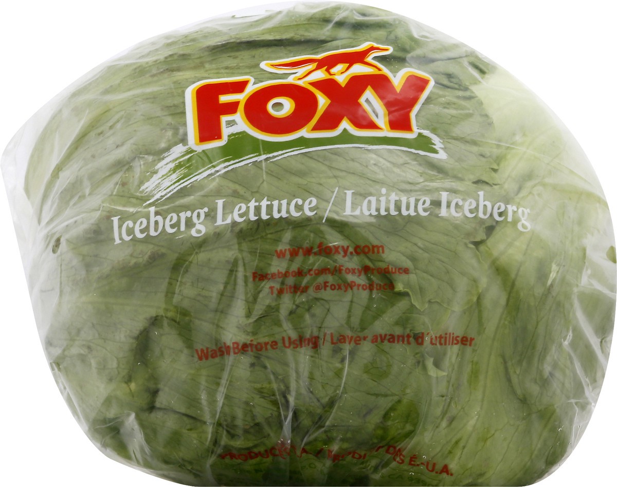 slide 5 of 8, Foxy Organic Iceberg Head Lettuce, 1 ct