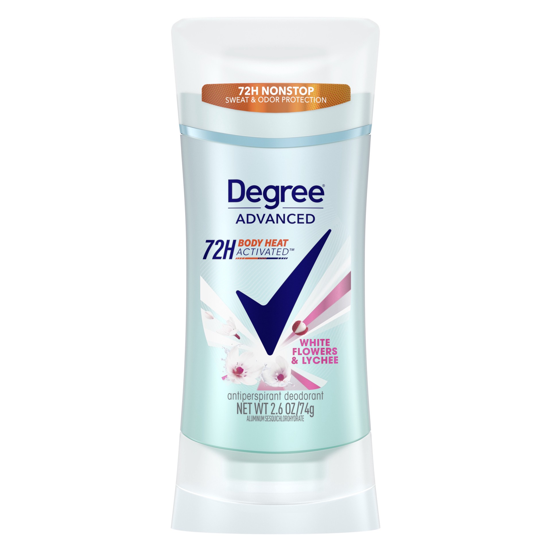 slide 1 of 9, Degree Advanced Protection Antiperspirant Deodorant White Flowers & Lychee, 2.6 oz, 2.6 oz