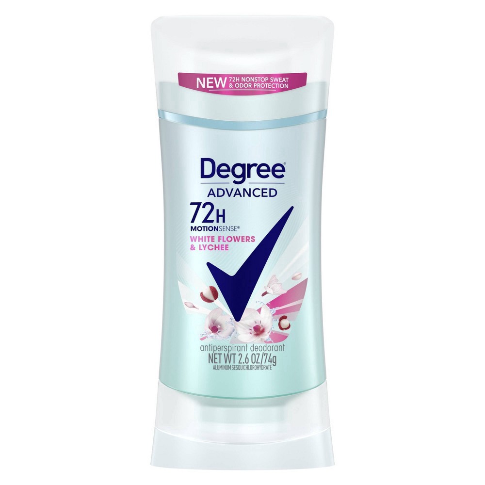 slide 8 of 9, Degree Advanced Protection Antiperspirant Deodorant White Flowers & Lychee, 2.6 oz, 2.6 oz