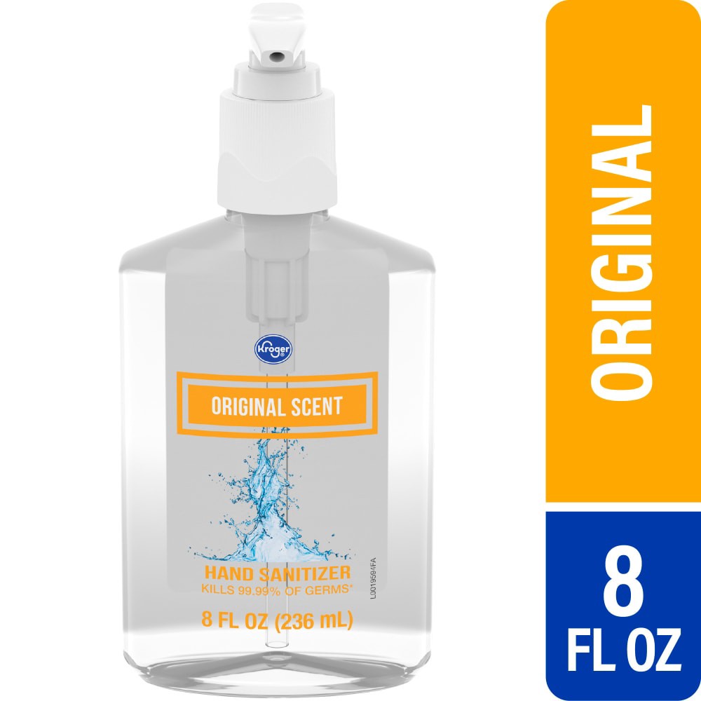 slide 1 of 3, Kroger Original Scent Hand Sanitizer, 8 fl oz