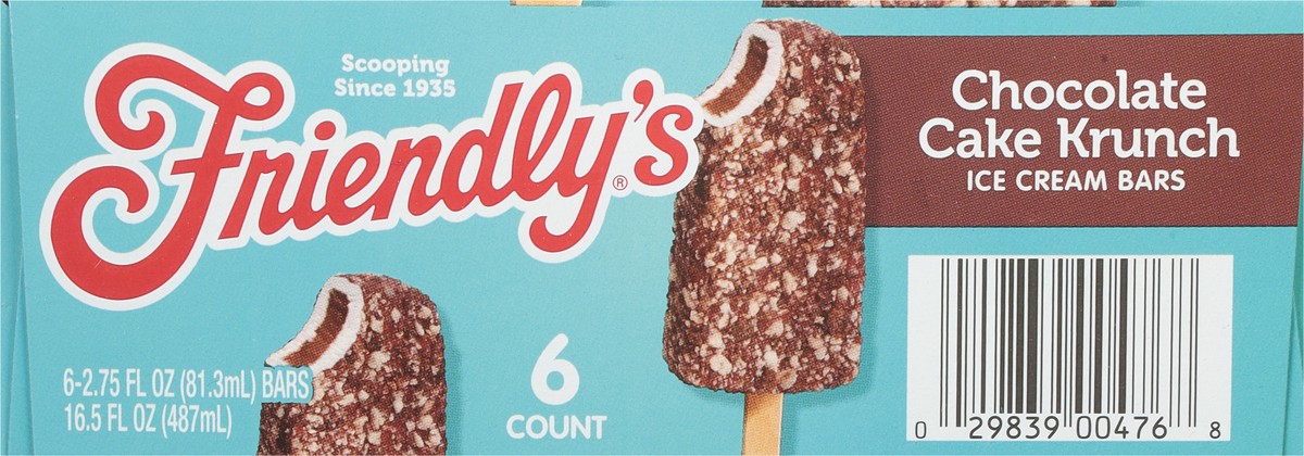 slide 8 of 9, Friendly's Chocolate Cake Krunch Ice Cream Bars, 6 ct; 2.75 fl oz