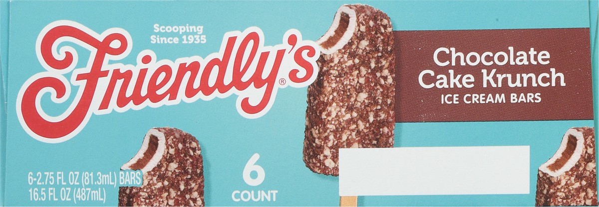 slide 4 of 9, Friendly's Chocolate Cake Krunch Ice Cream Bars, 6 ct; 2.75 fl oz