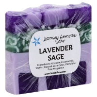 slide 1 of 1, Moku Pua Bar Soap Artisan Glycerin Lavender Sage Wrapper - Each, 