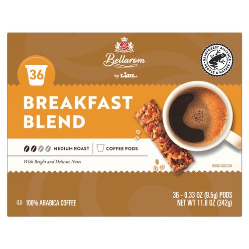 slide 1 of 1, Bellarom coffee pods, breakfast blend, 12.06 oz / 36 ct