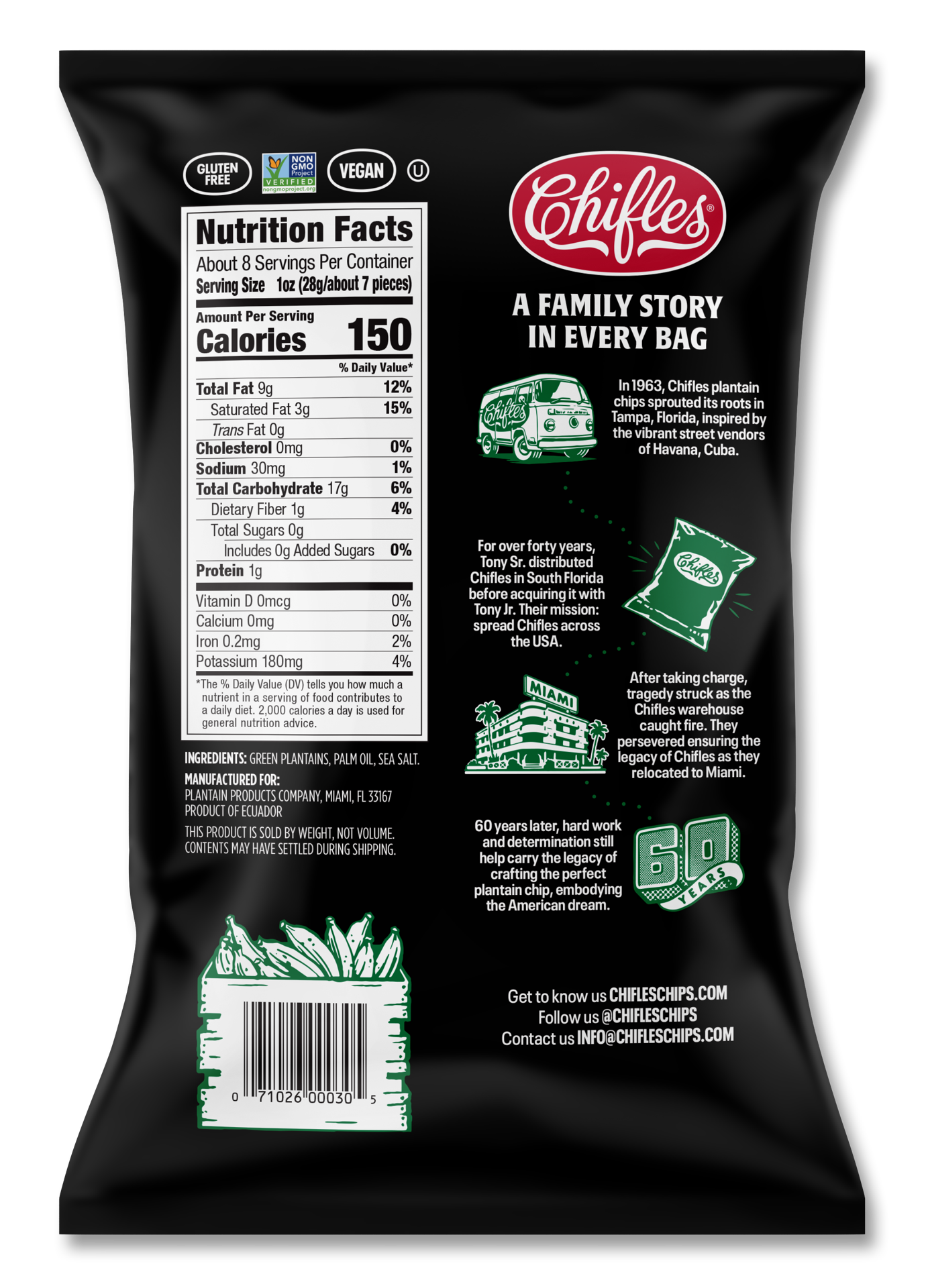 slide 2 of 2, Chifles Original Plantain Strips 8 oz, 8 oz