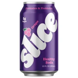 Slice Grape Healthy Soda, 12 fl oz Can