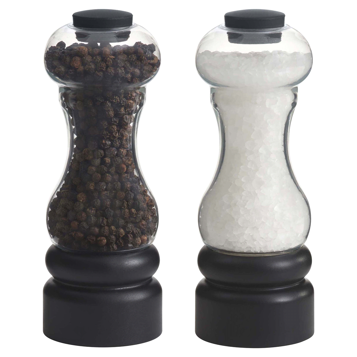 slide 1 of 1, Trudeau 6" New York Pepper Mill and Salt Mill Set, 6 in