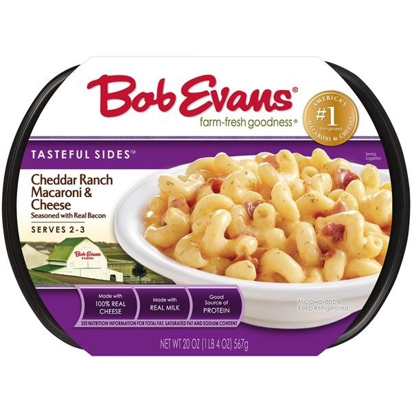 slide 1 of 1, Bob Evans Tasteful Sides Cheddar Ranch Macaroni & Cheese, 20 oz