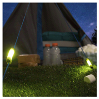 slide 6 of 9, Tent Brightz LED Tent Guyline Lights, Yellow, 4 ct
