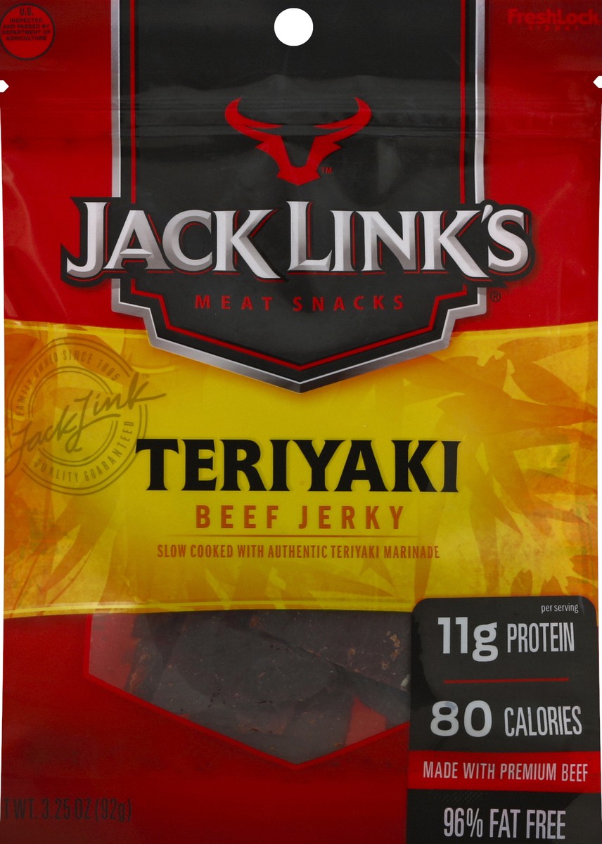 slide 2 of 5, Jack Link's 3.25 Ounce Jack Link's Teriyaki Beef Jerky 1/1 Count, 3.25 oz