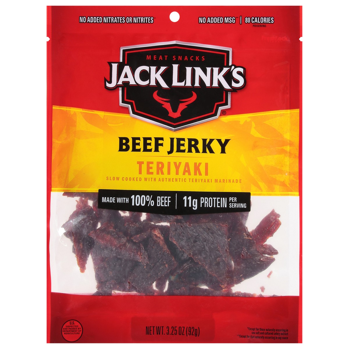 slide 1 of 5, Jack Link's 3.25 Ounce Jack Link's Teriyaki Beef Jerky 1/1 Count, 3.25 oz