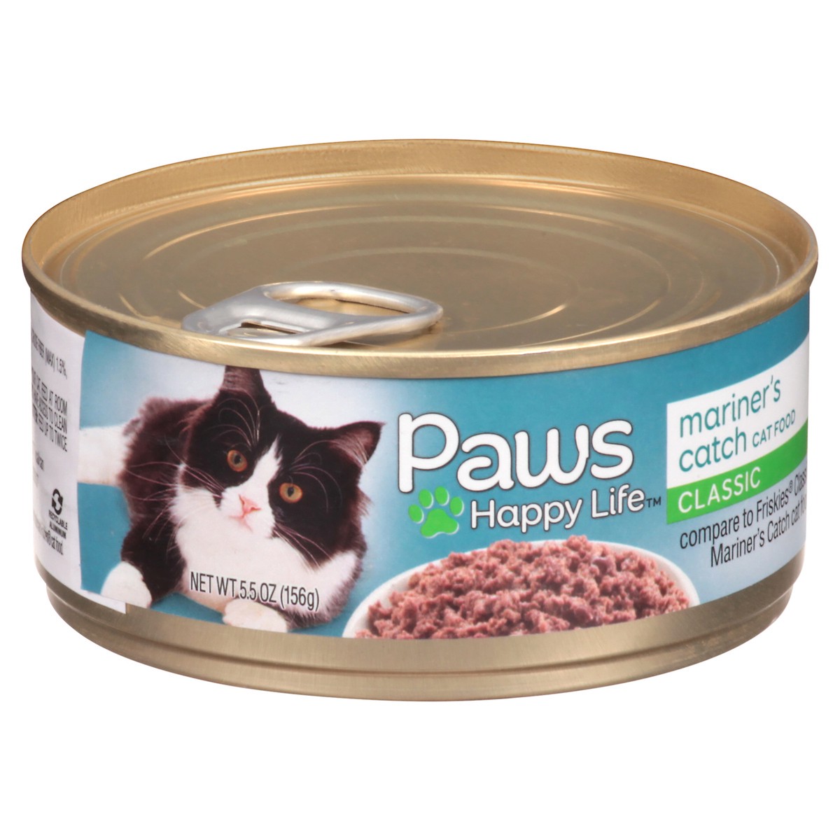 slide 2 of 9, Paws Happy Life Classic Mariner's Catch Cat Food 5.5 oz, 5.5 oz