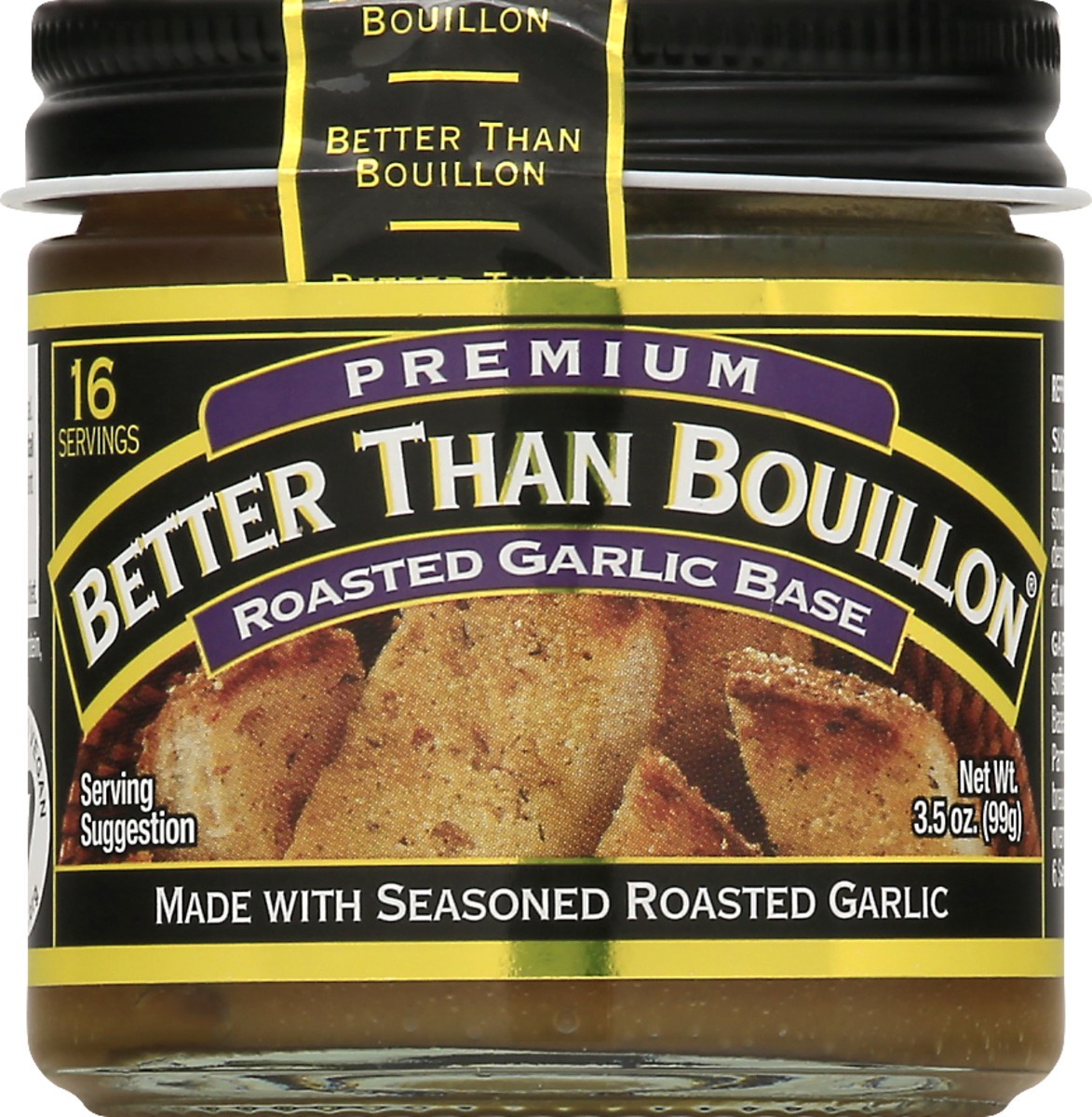 slide 9 of 11, Better than Bouillon Roasted Premium Garlic Base 3.5 oz, 3.5 oz