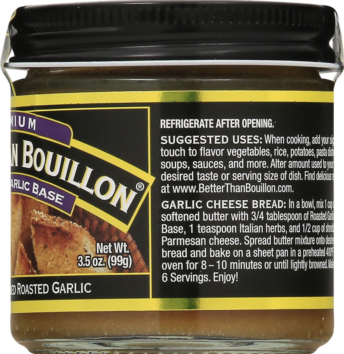 slide 10 of 11, Better than Bouillon Roasted Premium Garlic Base 3.5 oz, 3.5 oz