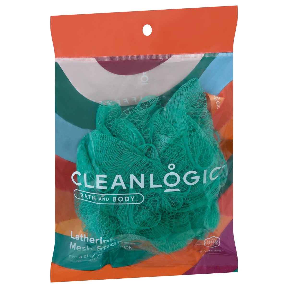 slide 6 of 9, Cleanlogic 50G Mesh Bath Sponge, 1 ct